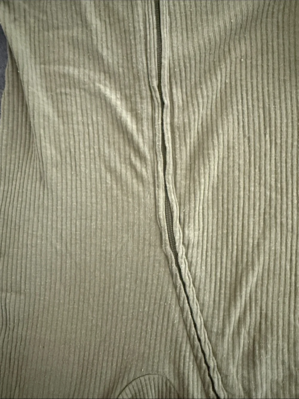 Old Navy olive ribbed footed sleeper